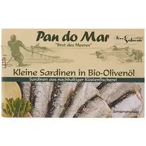 Sardinen Pan do Mar Kleine in Bio Olivenöl, 120 g