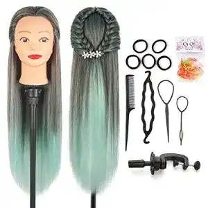 Übungskopf Friseur Auzass Frisierkopf, Frisurenkopf 26-28 Inch