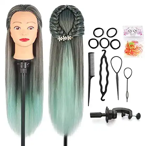 Übungskopf Friseur Auzass Frisierkopf, Frisurenkopf 26-28 Inch