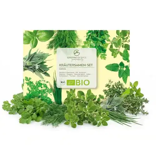 Bio-Saatgut growgreens BIO Kräutersamen Set