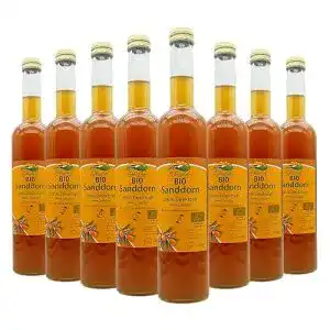 Sanddornsaft Bleichhof – 100% Direktsaft, naturrein, (8x 0,47l)