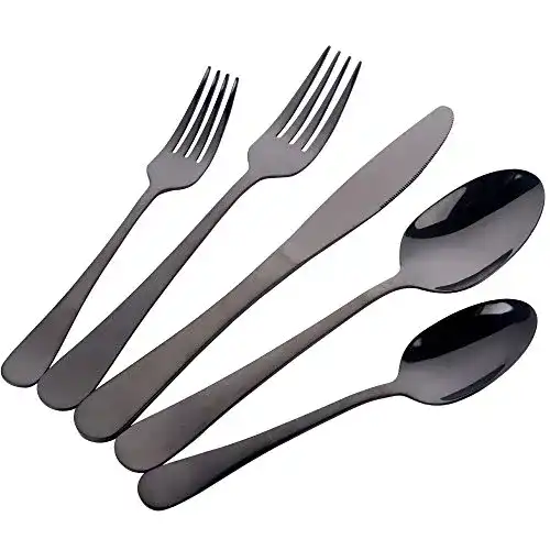 Schwarzes Besteck Buyer Star 20stk set Für 4 Personen