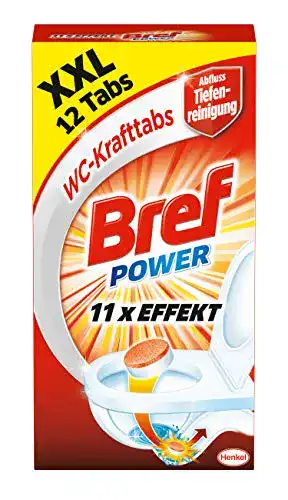 WC-Tabs Bref Power WC Kraft Tabs, Abfluss Tiefenreinigung 300 g