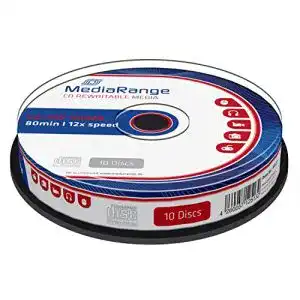 CD-RW MediaRange MR235 700MB 80min. 12x Speed, 10 Stück