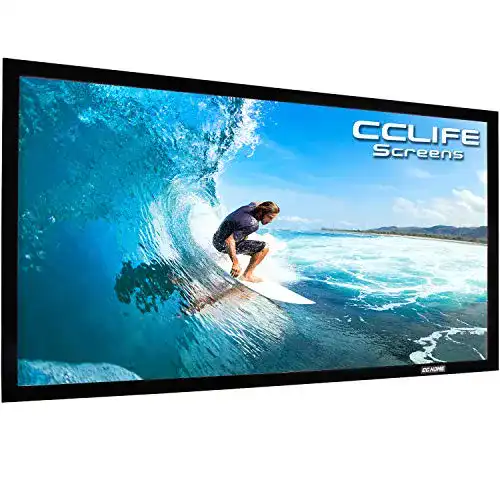 Rahmenleinwand CCLIFE Beamer Leinwand 16:9 100/120/150 Zoll
