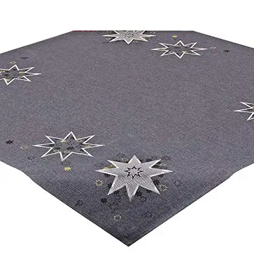 Weihnachtstischdecke Tischdeckenshop24 WEIHNACHTSSTERNE