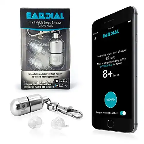 Gehörschutz-Motorrad EarDial HiFi Ohrstöpsel mit Behälter