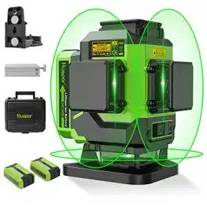 Huepar-Laser Huepar 3 x 360 Kreuzlinienlaser Grün 3D Grad