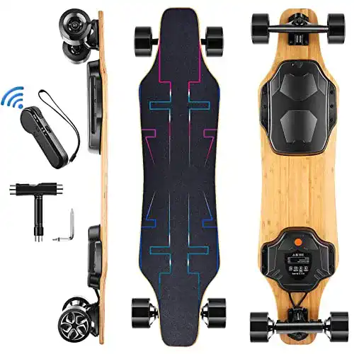 Die beste Elektro-Skateboard Caroma 77 cm Elektro Skateboard Bluetooth 2026 Test Bestseller Elektro-Skateboard Caroma 77 cm Elektro Skateboard Bluetooth
