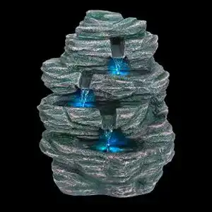 Brunnen Mojawo Spring mit LED Beleuchtung Garten Kaskaden