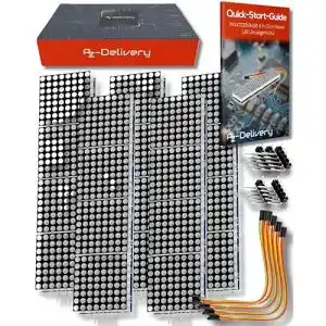Arduino-LED AZDelivery 3 x MAX7219 8×32 4 in 1 Dot Matrix LED