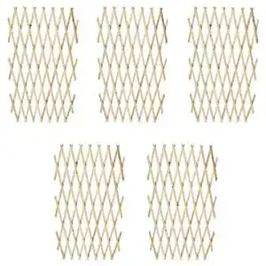 Rankgitter (Holz) vidaXL 5x Holz Rankzaun Rankgitter