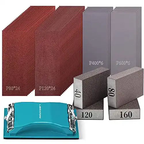Die beste Schleifpapier LIBRATON, Holz, Set K80 bis K600, Handschleifer 2026 Test Bestseller Schleifpapier LIBRATON, Holz, Set K80 bis K600, Handschleifer