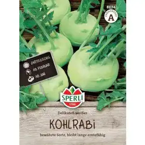 Kohlrabi-Samen Sperli 81134 Premium Delikateß Weißer