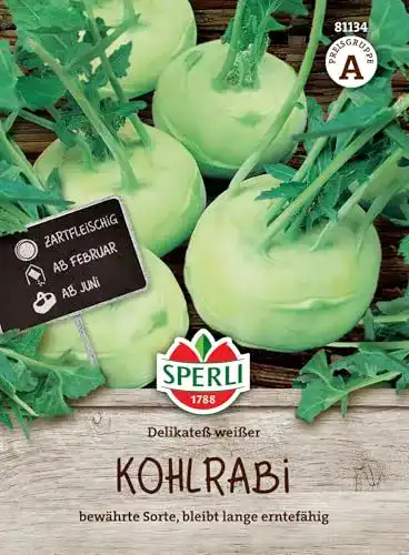 Kohlrabi-Samen Sperli 81134 Premium Delikateß Weißer