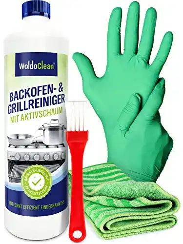 Kaminglasreiniger WoldoClean Grillreiniger 500ml Gel – mit Pinsel