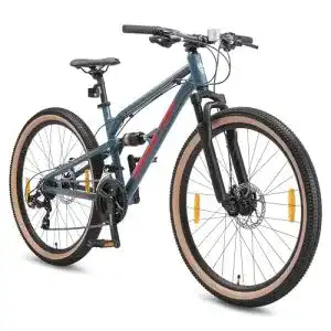 Herrenfahrrad BIKESTAR Fully Aluminium Mountainbike Shimano