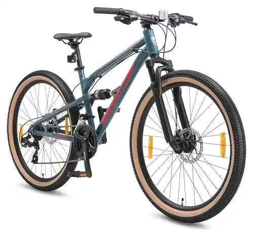 Herrenfahrrad BIKESTAR Fully Aluminium Mountainbike Shimano