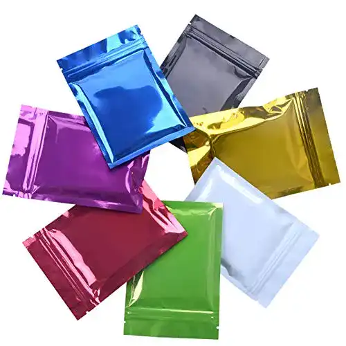 Mylar-Bags YuChiSX 140 Stück Mylar Druckverschlussbeutel