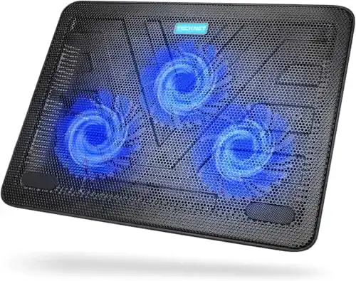 Laptop-Kühler TECKNET Laptop Kühlpads 12-17 Zoll, 2 USB-Ports