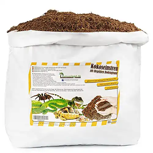Kokoserde Humusziegel, Terrariensubstrat, lose trocken, 20 L Sack