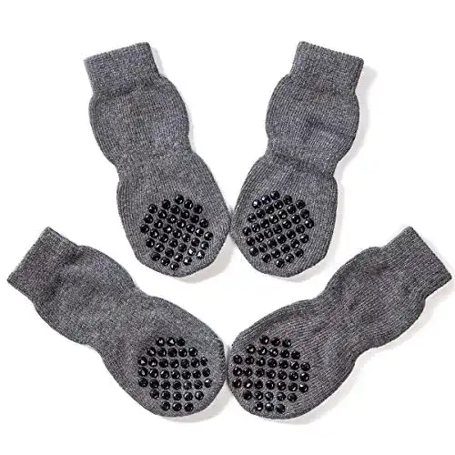 Hundesocken Akopawon Antirutschsocken 4 Stück Pfotenschutz