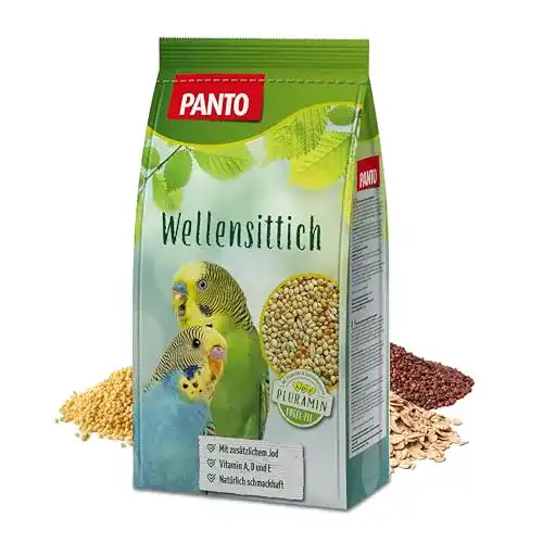 Wellensittichfutter Panto Ziervogelfutter, 2,5 kg, 4er Pack