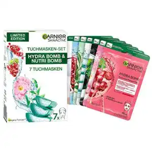 Garnier-Tuchmaske Garnier Tuchmasken Set für jeden Hauttyp