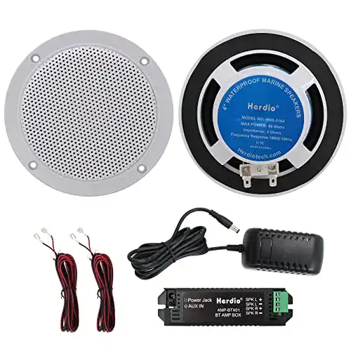 Bluetooth-Deckenlautsprecher Herdio 4 Zoll, wasserdicht