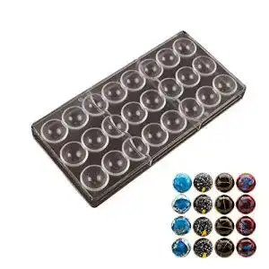 Pralinenform precauti 3D Schokoladenform Halbkugel Formen