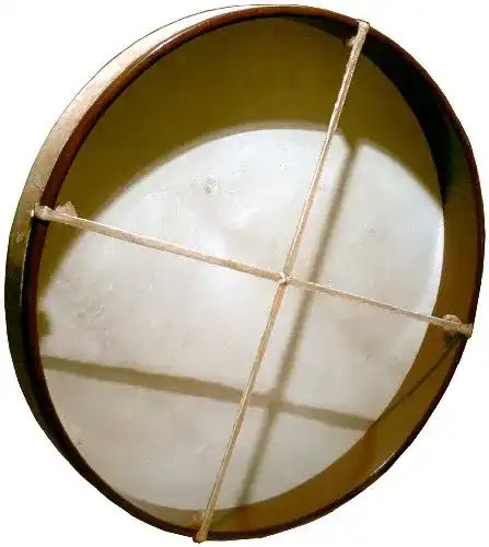 Schamanentrommel aus Pakistan, Ziegenfell, Ø 56cm