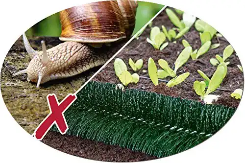 Schneckenzaun Qualitätsbürsten grün; Ø 10 cm (10 Meter)