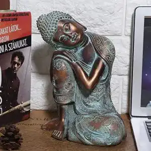 Buddha-Figur Tissting Schlafender Buddha Figur Schnitzen Skulptur