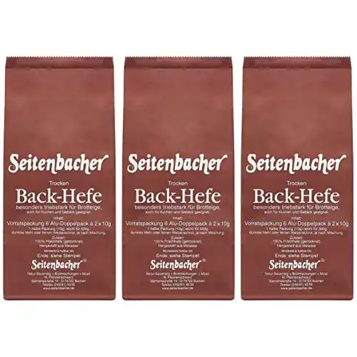Trockenhefe Seitenbacher Hefe Vorratspack 6x20g