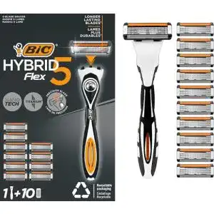 Bic-Rasierer BIC Hybrid 5 Flex Rasierer mit 10 Wechselklingen