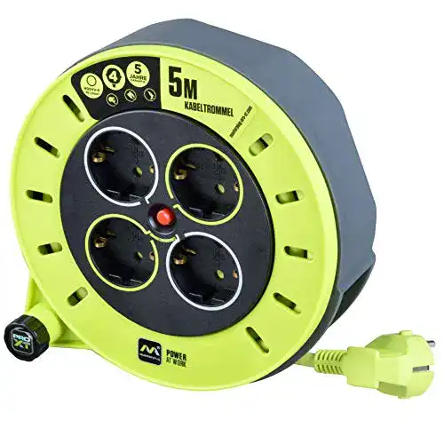 Kabeltrommel Masterplug Pro-XT Verlängerungskabel 4 Buchsen