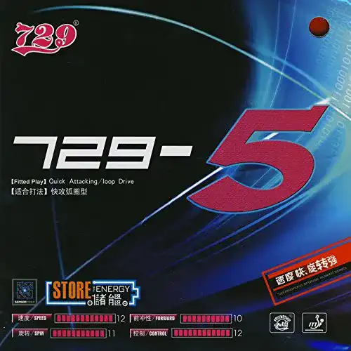 Tischtennis-Belag Friendship 729-5, 2,2 mm, rot Schütt Tischtennis