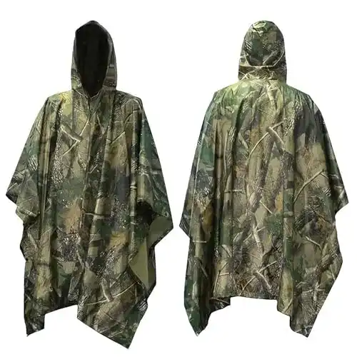 Regenponcho-Jagd Mture Camouflage Regen Poncho