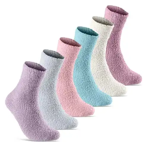 Kuschelsocken sockenkauf24 6 | 12 | 20 Paar Damen Plüschsocken warm