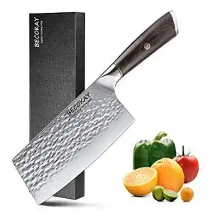 Chinesisches Kochmesser BECOKAY Hackmesser Antihaft 18cm