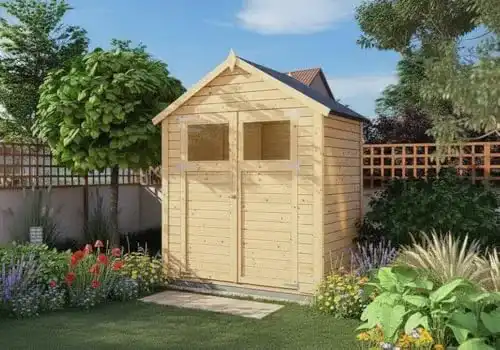 Gartenhaus Alpholz Gerätehaus Alisha aus Fichten-Holz