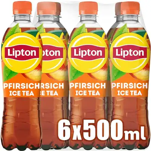 Lipton-Eistee LIPTON ICE TEA Peach, Pfirsich Geschmack 6 x 0.5l