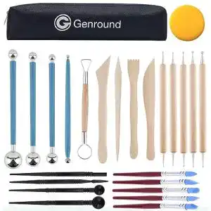 Modellierwerkzeug Genround, 25pcs, Aufbewahrungstasche