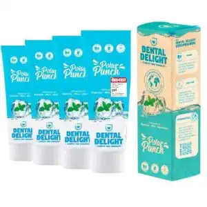 Zahnpasta DENTAL DELIGHT, 4er-Pack Zahncreme Gletscher-Minze
