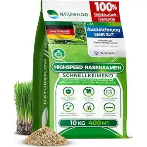 Rasensamen NATUREFLOW schnellkeimend pflegeleicht 10 kg