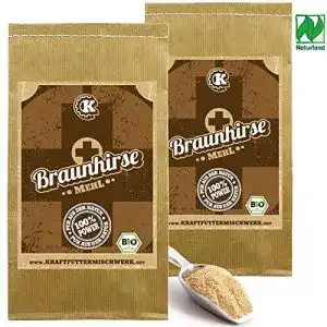 Braunhirse Kraftmischer 2x1kg fein vermahlen – Rohkost