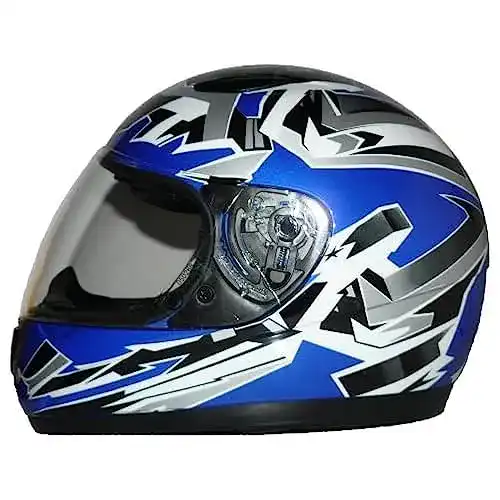 Integralhelm Kinder protectWEAR SA03-BL-XS Kinder Motorradhelm