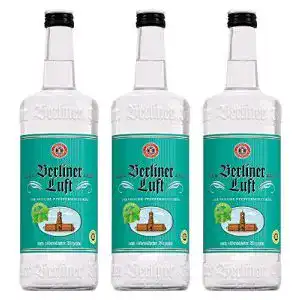 Pfefferminzlikör Berliner Luft, 3 x 1 l