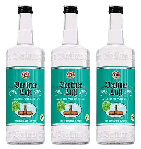 Pfefferminzlikör Berliner Luft, 3 x 1 l