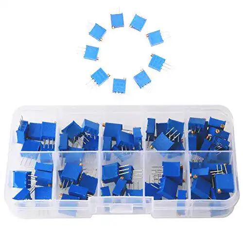 Die beste Potentiometer GTIWUNG 60 Stück 3296W 3296 Trimmer kit 2026 Test Bestseller Potentiometer GTIWUNG 60 Stück 3296W 3296 Trimmer kit